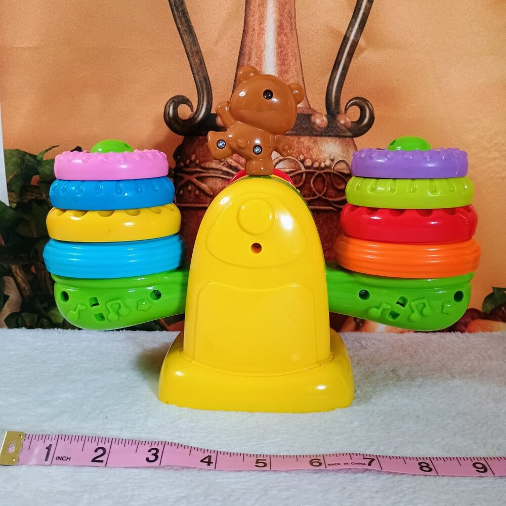 VTech Stack & Balance Teeter Totter Interactive Learning Stacking Toy - Picture 3 of 5